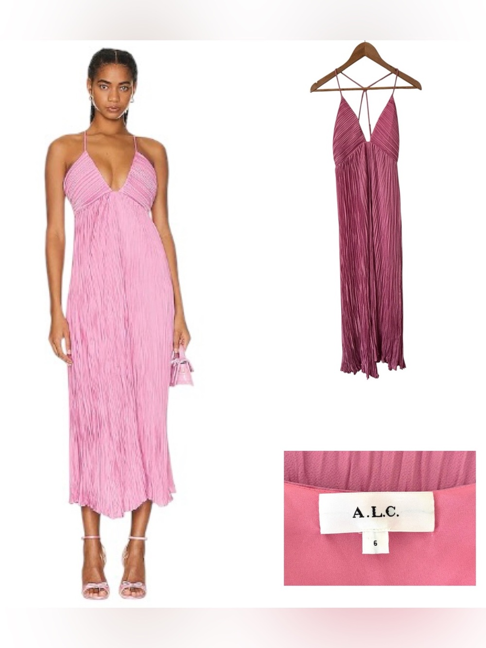 A.L.C. Angelina Pleated Dress - Picture 1 of 5